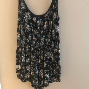 Floral print romper